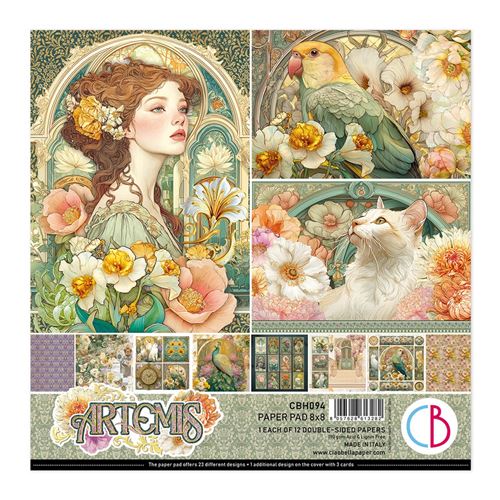 Blocco di Carte Scrap Artemis Pad cm 20 x 20
