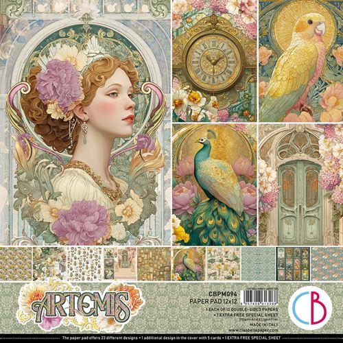 Blocco di Carte Scrap Artemis Paper Pad cm 30 x 30