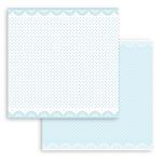 Blocco di Carte Scrap Backgrounds Baby Dream Blue cm 20 x 20