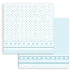 Blocco di Carte Scrap Backgrounds Baby Dream Blue cm 20 x 20