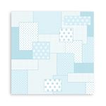 Blocco di Carte Scrap Backgrounds Baby Dream Blue cm 20 x 20