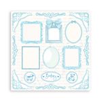 Blocco di Carte Scrap Backgrounds Baby Dream Blue cm 20 x 20