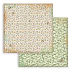 Blocco di Carte Scrap Backgrounds Daisy Art cm 30 X 30