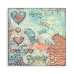 Blocco di Carte Scrap Backgrounds Furry Friends 2 cm 20 x 20