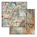 Blocco di Carte Scrap Backgrounds Furry Friends 2 cm 20 x 20