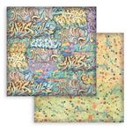 Blocco di Carte Scrap Backgrounds Furry Friends 2 cm 30 X 30