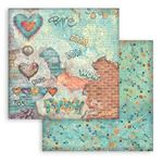 Blocco di Carte Scrap Backgrounds Furry Friends 2 cm 30 X 30