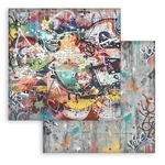 Blocco di Carte Scrap Backgrounds Furry Friends 2 cm 30 X 30