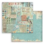 Blocco di Carte Scrap Backgrounds Furry Friends cm 20 X 20