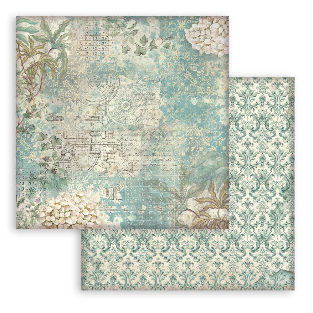 Blocco di Carte Scrap Backgrounds Gardens of Time cm 20 x 20 - Mondo ...