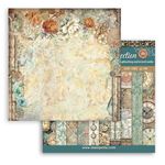 Blocco di Carte Scrap Backgrounds Gardens of Time cm 20 x 20