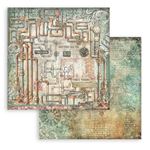 Blocco di Carte Scrap Backgrounds Gardens of Time cm 20 x 20