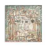 Blocco di Carte Scrap Backgrounds Gardens of Time cm 30 X 30