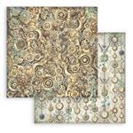 Blocco di Carte Scrap Backgrounds Gardens of Time cm 30 X 30