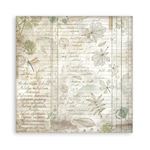 Blocco di Carte Scrap Backgrounds Herbarium Silvae cm 20 X 20