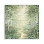 Blocco di Carte Scrap Backgrounds Herbarium Silvae cm 30 X 30