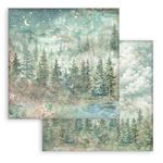 Blocco di Carte Scrap Backgrounds Herbarium Silvae cm 30 X 30