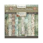Blocco di Carte Scrap Backgrounds Herbarium Silvae cm 30 X 30