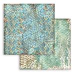 Blocco di Carte Scrap Backgrounds Selection Songs of the Sea cm 20 X 20