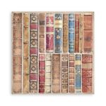 Blocco di Carte Scrap Backgrounds Selection Vintage Library cm 20 X 20