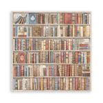 Blocco di Carte Scrap Backgrounds Selection Vintage Library cm 20 X 20