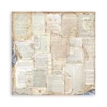 Blocco di Carte Scrap Backgrounds Selection Vintage Library cm 20 X 20