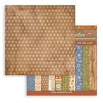 Blocco di Carte Scrap Backgrounds Silent Night cm 20 x 20