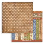 Blocco di Carte Scrap Backgrounds Silent Night cm 30 X 30