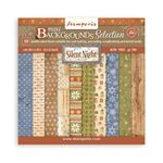 Blocco di Carte Scrap Backgrounds Silent Night cm 30 X 30