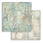 Blocco di Carte Scrap Backgrounds Symphony cm 20 x 20