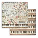 Blocco di Carte Scrap Backgrounds Symphony cm 30 X 30