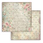 Blocco di Carte Scrap Backgrounds Symphony cm 30 X 30