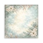 Blocco di Carte Scrap Backgrounds White Christmas cm 20 x 20