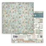 Blocco di Carte Scrap Backgrounds White Christmas cm 20 x 20