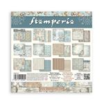 Blocco di Carte Scrap Backgrounds White Christmas cm 20 x 20