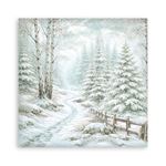 Blocco di Carte Scrap Backgrounds White Christmas cm 30 X 30