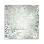 Blocco di Carte Scrap Backgrounds White Christmas cm 30 X 30