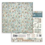 Blocco di Carte Scrap Backgrounds White Christmas cm 30 X 30