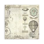 Blocco di Carte Scrap Background Selection Voyages Fantastiques cm 20 X 20