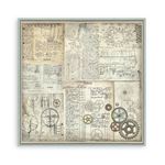 Blocco di Carte Scrap Background Selection Voyages Fantastiques cm 20 X 20