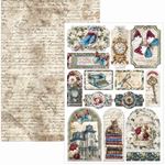 Blocco di Carte Scrap Bohemian Burgundy Creative Pad A4