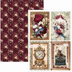 Blocco di Carte Scrap Bohemian Burgundy Creative Pad A4