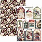 Blocco di Carte Scrap Bohemian Burgundy Creative Pad A4