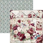 Blocco di Carte Scrap Bohemian Burgundy Pad cm 20 x 20
