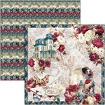 Blocco di Carte Scrap Bohemian Burgundy Pad cm 20 x 20