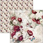 Blocco di Carte Scrap Bohemian Burgundy Pad cm 20 x 20