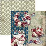 Blocco di Carte Scrap Bohemian Burgundy Pad cm 20 x 20