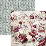 Blocco di Carte Scrap Bohemian Burgundy Paper Pad cm 30 x 30