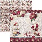 Blocco di Carte Scrap Bohemian Burgundy Paper Pad cm 30 x 30