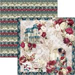 Blocco di Carte Scrap Bohemian Burgundy Paper Pad cm 30 x 30